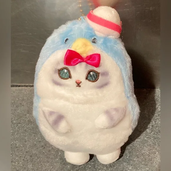 🐱🐧 15cm Japan Sanrio Mofusand Cat Cross-Dressing Penguin Tuxedo Sam Plush Doll - Picture 4 of 9